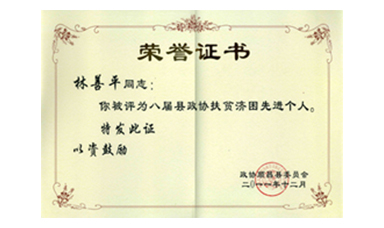 盡心盡力謀發(fā)展 盡職盡責(zé)為和諧--記縣政協(xié)常委、虹潤(rùn)公司董事長(zhǎng)林善平